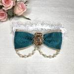 クリスタルの迷宮りぼんシュシュ (グリーン)