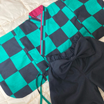 鬼【60-70】ベビー袴 市松模様 ＊送料込み＊初回SALE