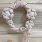 ナチュラルお花のしめ縄リース
