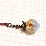 511-39 Aquamarine 星とオルゴナイトのスマホピアス◎艶*.:★ orgonite ★:.* 