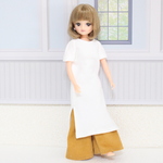 リカちゃん 服 ♡ スリット入りワンピース ♡