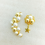 両耳分777円♡きらきら星のイヤーカフ&イヤリング