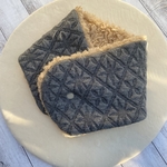 再販☆マフラーネックウォーマ　　グレー　キルト