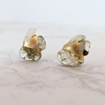プレナイトの金継ぎピアス