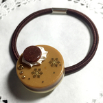 再販！circleチョコのsnowモカケーキヘアゴム