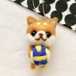 バレー部犬　柴犬　キーホルダー