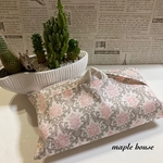 ダマスク柄ピンクのエコティッシュケースカバー