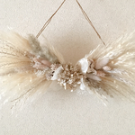 リボンスワッグ　　beige pink