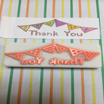 消しゴムはんこ ガーランド Thankyou