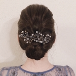 【送料無料】小枝ヘアアクセサリー　シルバー