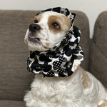 新作❤︎花柄全5色　ブラック　中型犬用スヌード　犬用スヌード