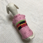 麻の葉柄　犬着物