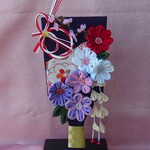つまみ細工の羽子板