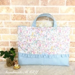 【NEW】 大きめユニコーンのゆめかわいいレッスンバック  単品 ブルー