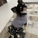迷彩柄 アランニットワンピース 犬服