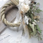 しめ縄飾り　２WAYタイプ　大きめホワイト#16