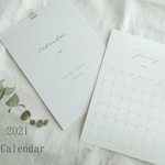 2021  モノトーン  Calendar