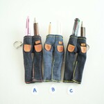 R様専用　ズボン型ペンさし  ブローチ  デニム