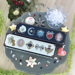 キラキラ☆クッキー缶☆バター不使用‼アイシング＆チョコチップクッキー☆クリスマスデザイン☆