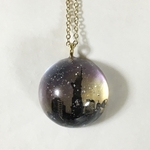 幻想　　夕暮れ自由の女神　ネックレス　レジン