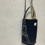 Parisienne パリジェンヌ　エッフェル塔ートバッグ　ネイビー