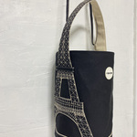 Parisienne パリジェンヌ　エッフェル塔ートバッグ　ブラック