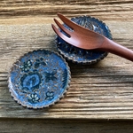 花柄の豆皿(2点セット)