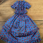 【youchien006様専用】 La fille porte-bonheur 専用ドール服　リバティ生地　セスランキーン