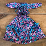 La fille porte-bonheur 専用ドール服　リバティ生地　レモングローブ