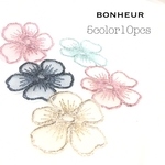 【送料無料】レース素材  刺繍フラワー  花   5color10pcs