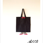 sample☆送料無料☆足付き(A)ECO BAG (dots)