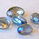 💫プレアデスの波動を持つ💫シルバーアクアオーラクオーツタンブル