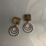 べっ甲ツイストフープピアス/イヤリング