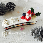 【受注生産】クリスマスケーキバレッタ