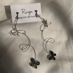 【ｸﾙﾋﾗ】ハンドメイド ピアス イヤリング 大ぶり