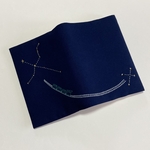 刺繍 ブックカバー 文庫 銀河鉄道の夜