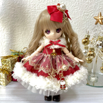 【オビツ11】クリスマスなドレスセット【ミニキティ】