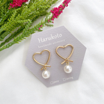 《SALE》ハート×パールピアス