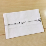 ポケットティッシュケース　キリトリ線