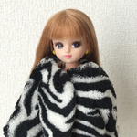 *New*マイクロファーのコート＜ゼブラ＞