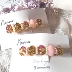 アリッサムとパールのJewelryバレッタ/ヘアクリップ