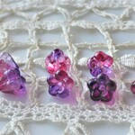 ベリー系花　チェコビーズ10個