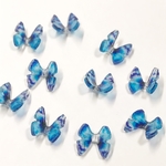 【10個   ブルー】3D  蝶  立体 バタフライネイルアートやレジンに アクリル製