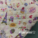 108×50★ｷﾙﾃｨﾝｸﾞ★ パリの風景とスイーツ