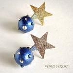 《再販》星空のピアス(GD/SV)