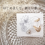 [数量限定] 温かみのあるお花のゴールドイヤーカフSET 