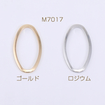 M7017-G 20個 高品質フレームチャーム オーバル 13×24mm  2×【10ヶ】