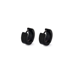 10mm/4mm 小さいフープピアス 金属アレルギー 316L ブラック
