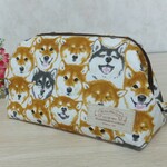 【再販・専用ページ】ワイヤーポーチ　柴犬だらけ