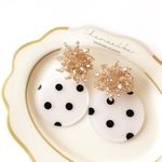《2way》flower beads × dot pierce / earring